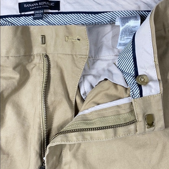 Banana republic Emerson chinos,34x34 khaki - Picture 3 of 4